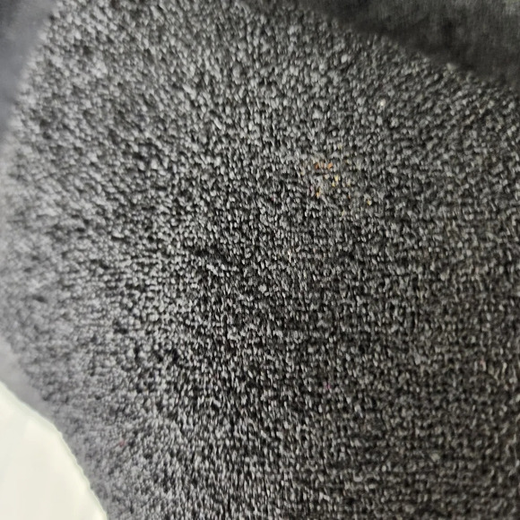 Vintage Leumann Italian Made Crepe Fit and Flare Dress Black Sequin Collar - Picture 7 of 14